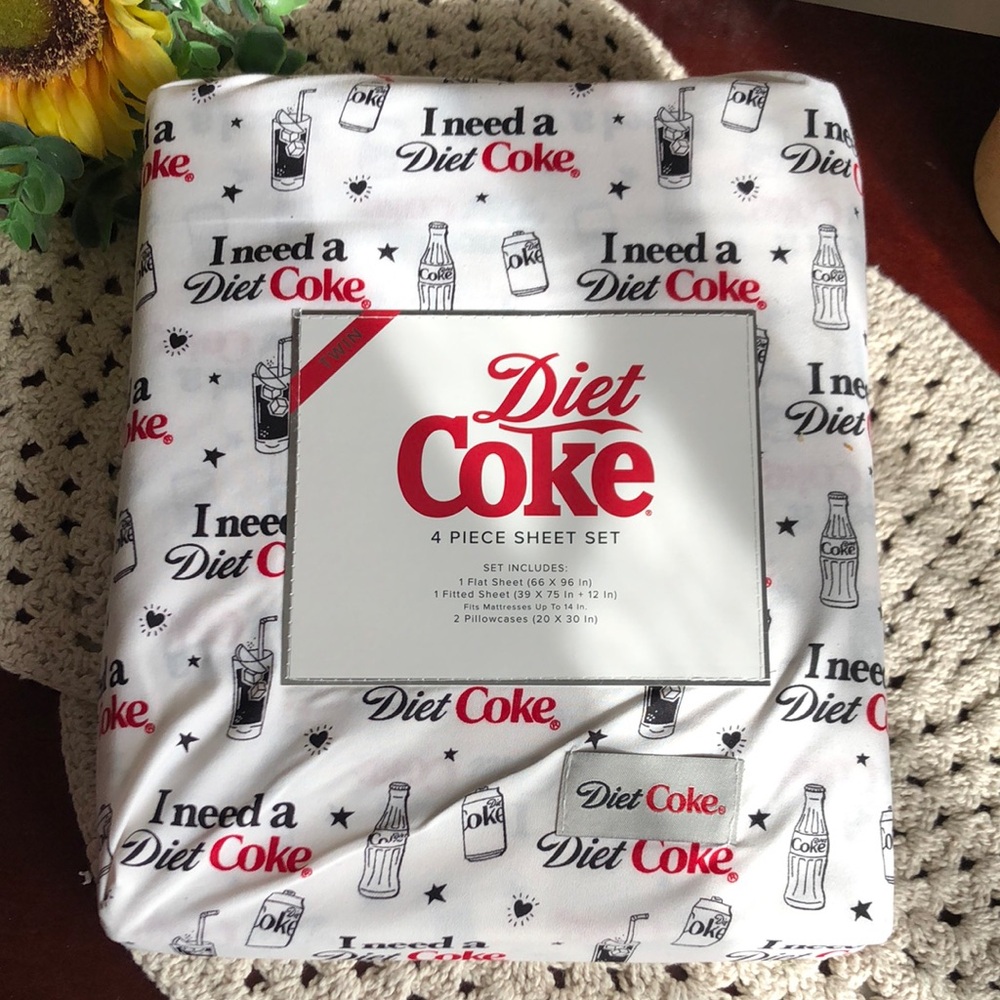Diet Coke TWIN Sheet Set